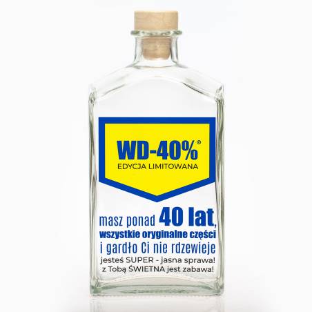 Butelka prezentowa z nadrukiem - WD 40